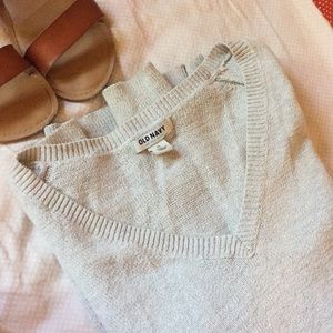 Gray v-neck sweater!